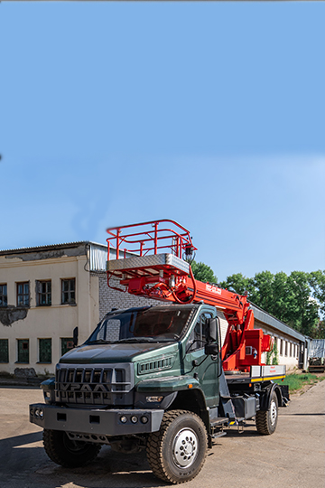 Автогидроподъемник ПСС-131.22Э на шасси Урал-80